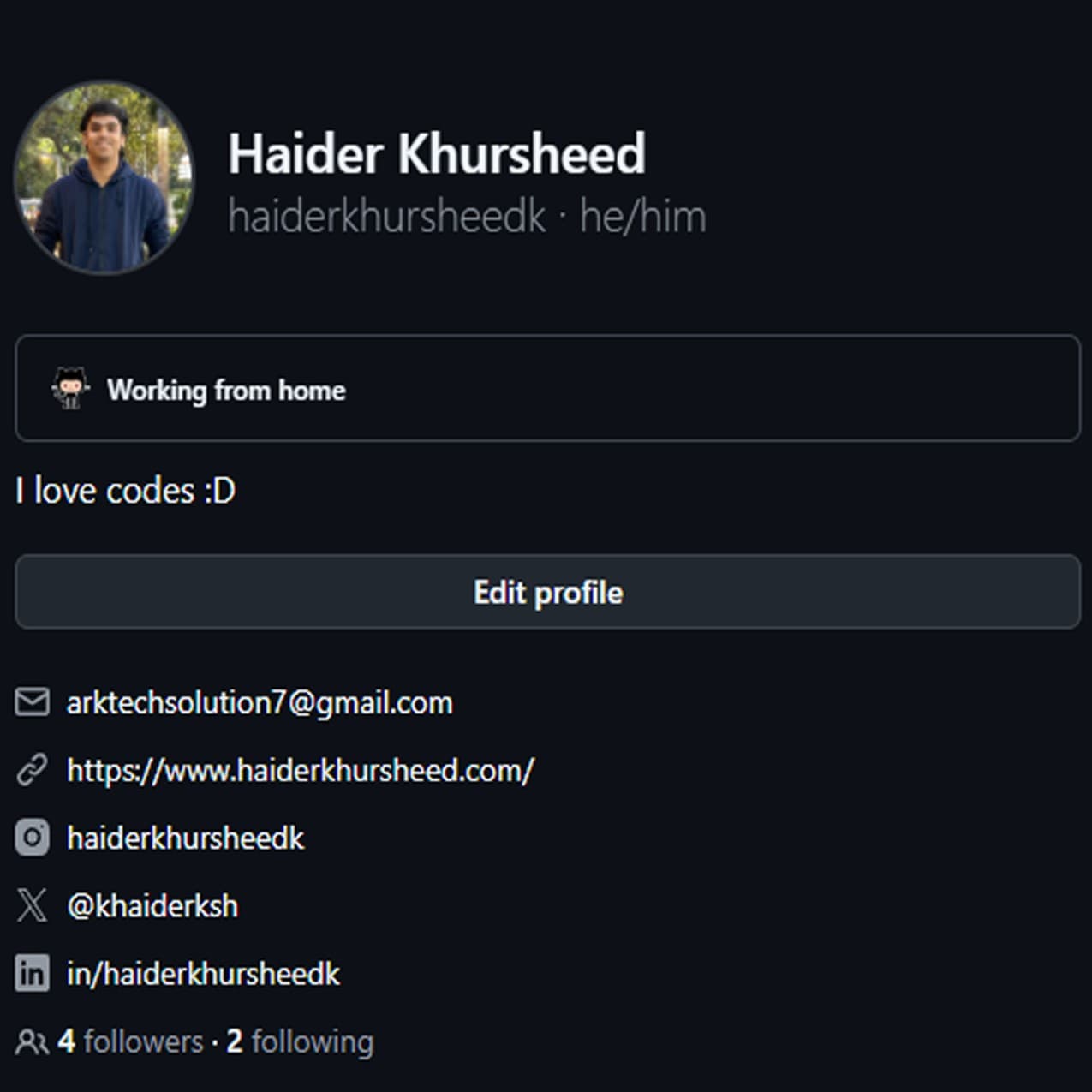 Haider Khursheed - Github
