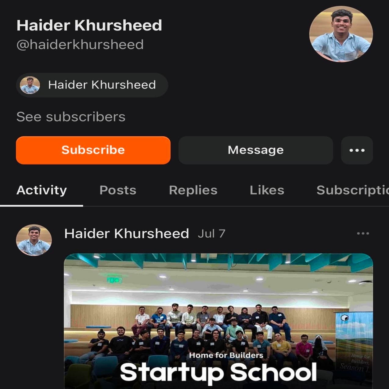 Haider Khursheed - Substack
