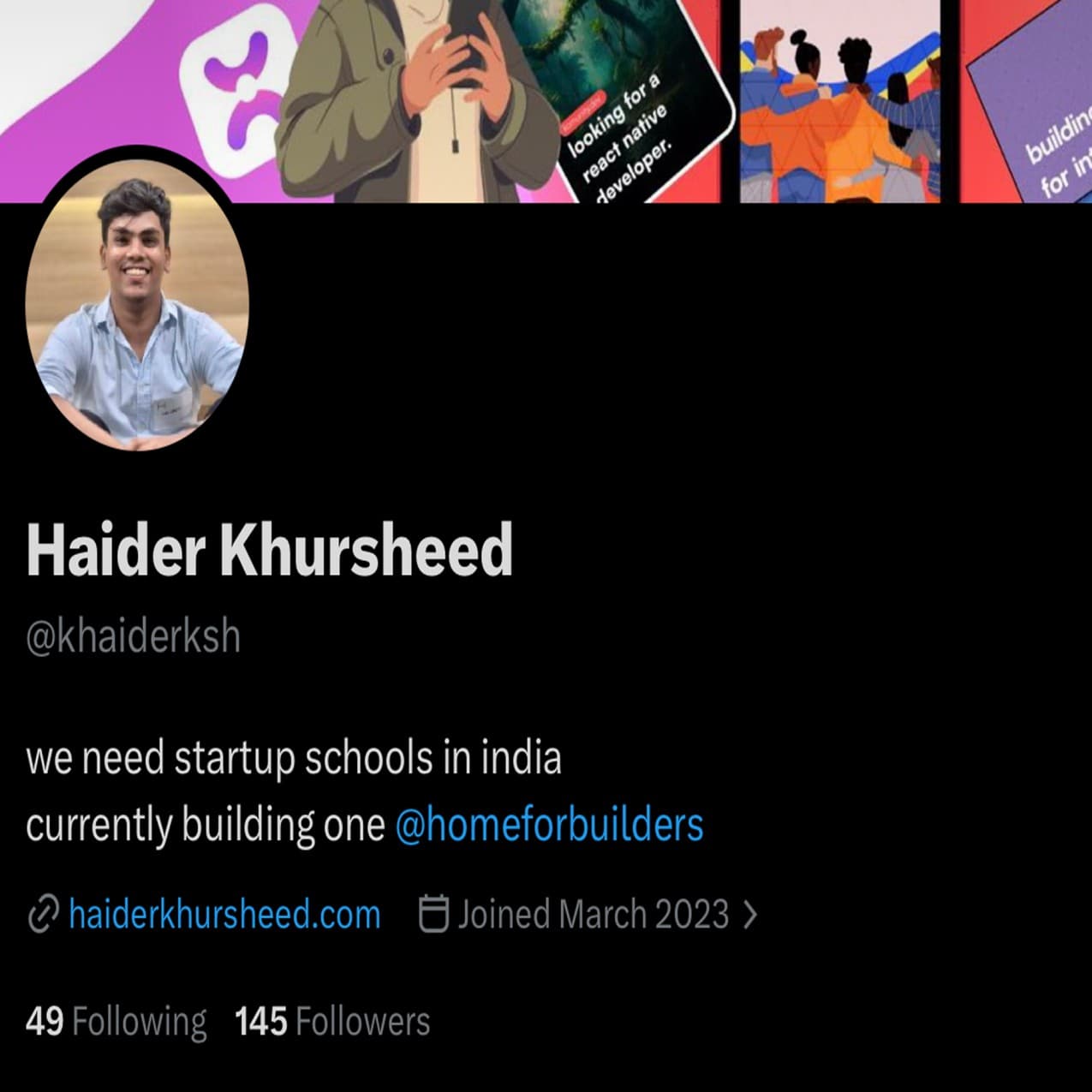 Haider Khursheed - Twitter
