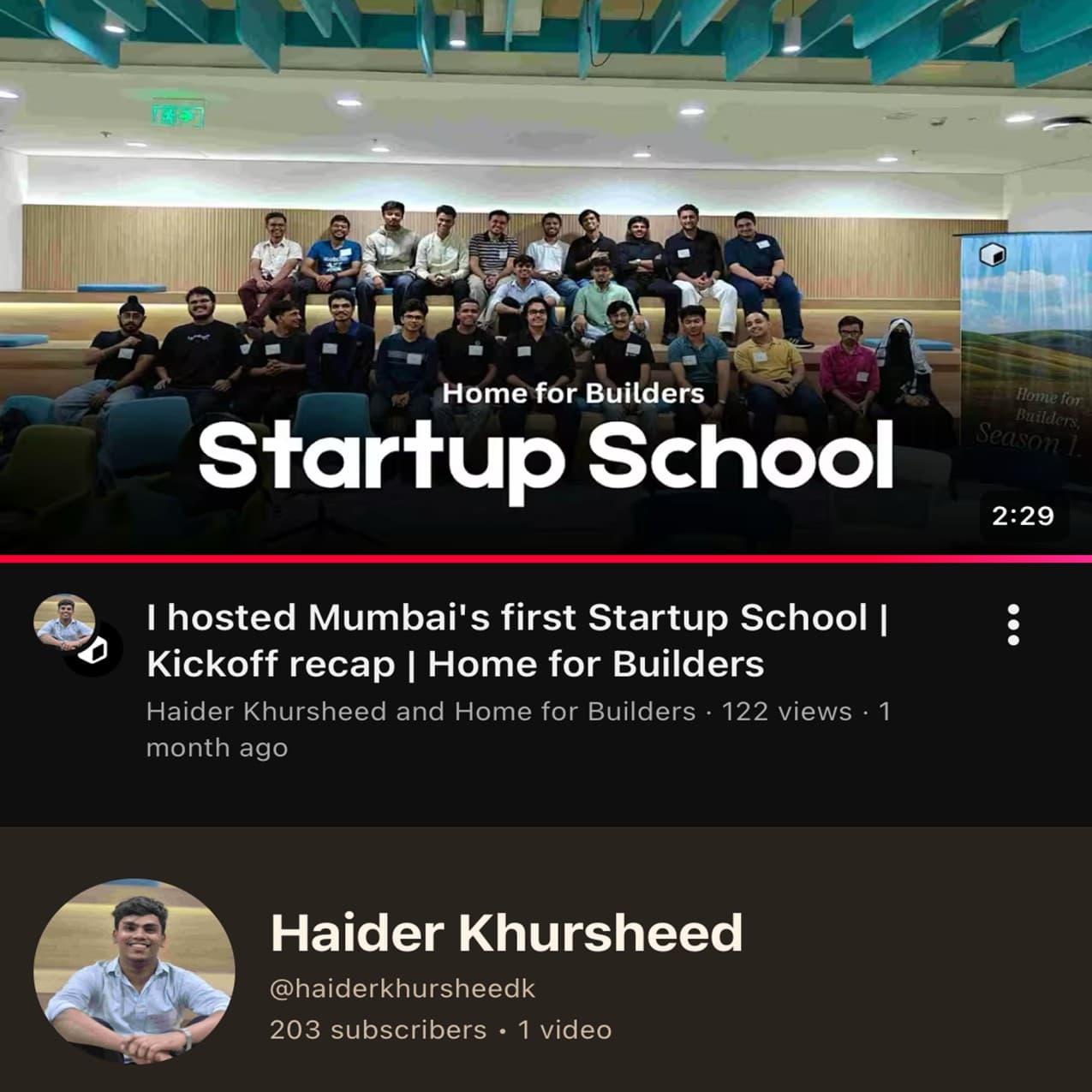 Haider Khursheed - Youtube